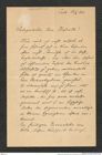 Nachlass Franz Steindachner, Brief von Pola Wolff, an Franz Steindachner (13.08.1900), Inv.Nr. 601.01, Seite 1